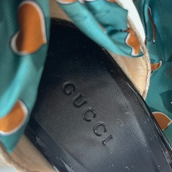 AUTHENTIC GUCCI RUNWAY WEDGE SANDALS - Picture 16 of 17